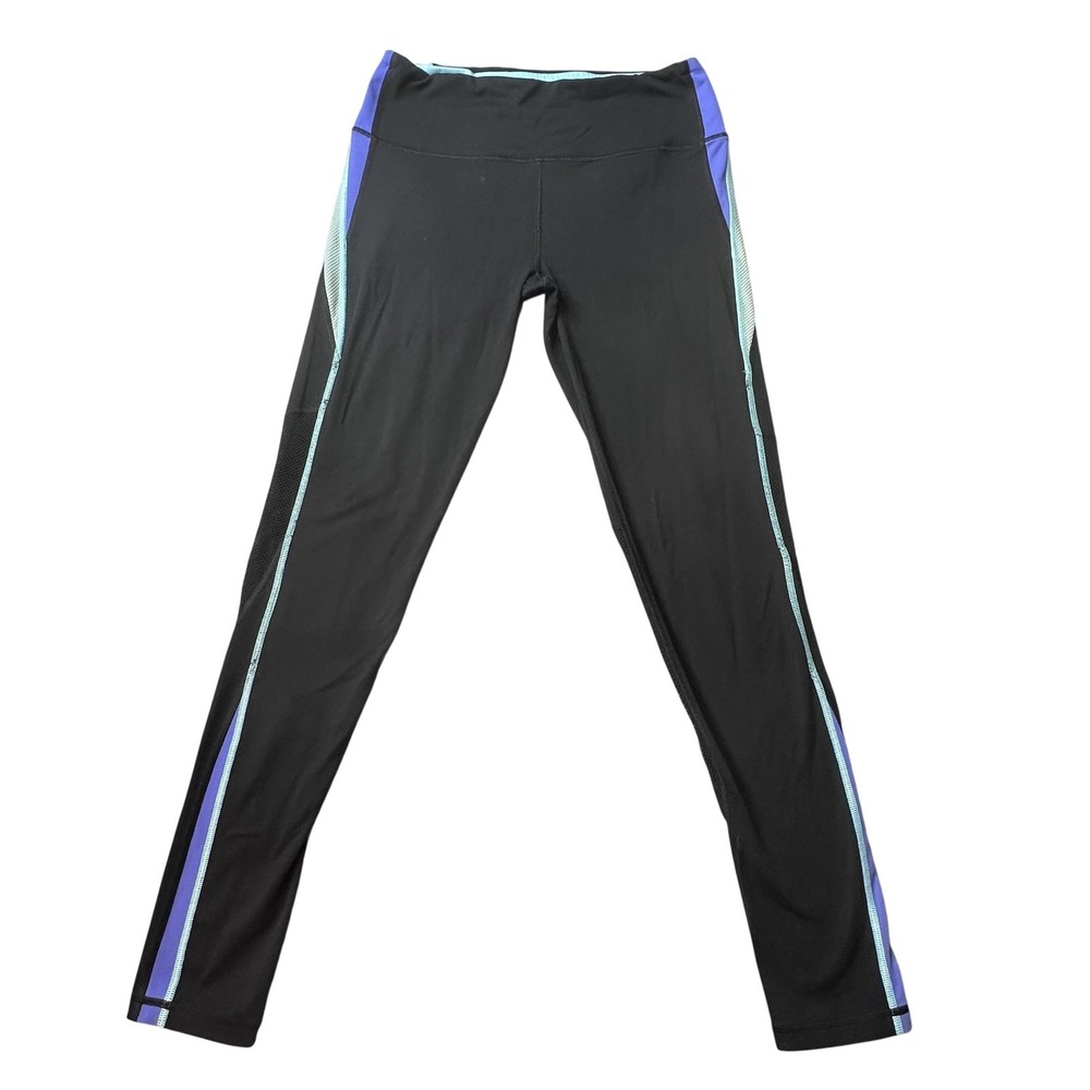 Victoria's Secret Sport Knockout Leggings Womens Medium Black Mesh Colorblock